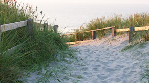 romantische Dünenwege